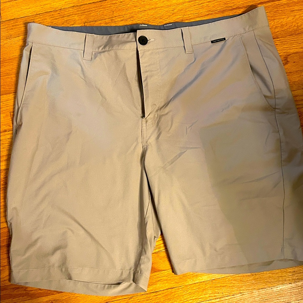 Travis Mathew Light Tan Flat Front Shorts